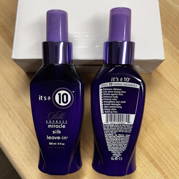 BundIe Of 3 ! It’s a 10 : 4oz : Silk Express Miracle Silk Leave-In / Shine Spray - Picture 2 of 8